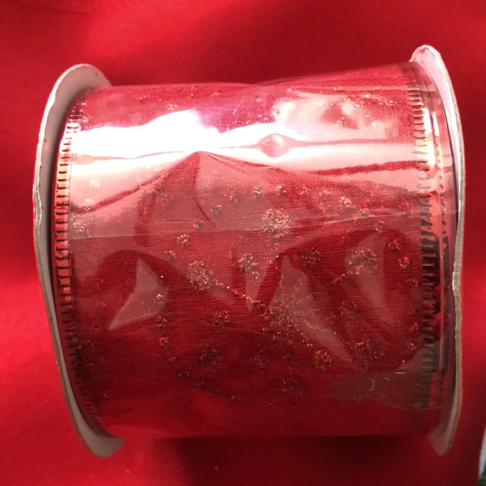 Wire Edged Ribbon & Red Decorative Duct Tape - Picture 7 of 10